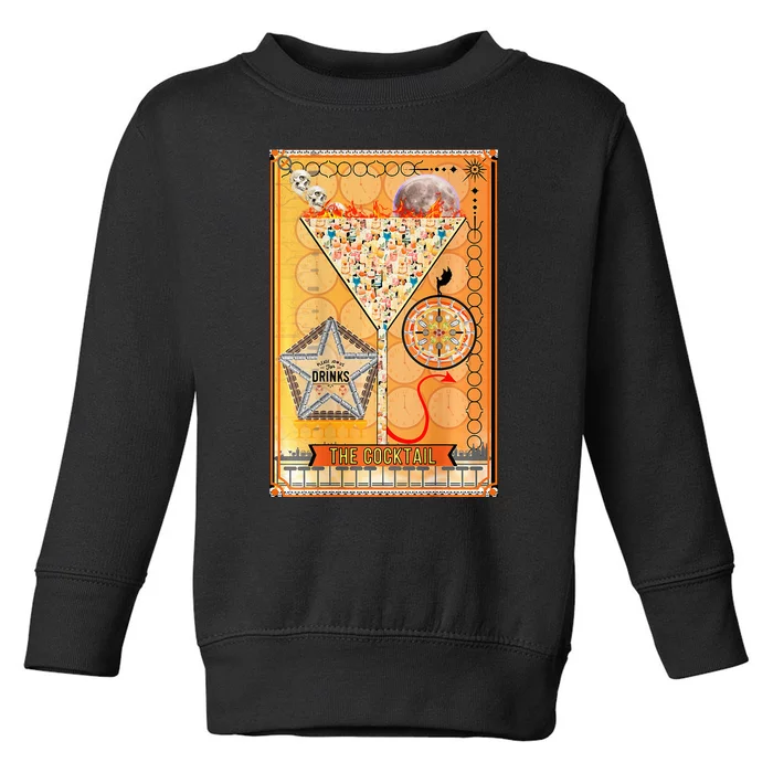 The Cocktail Funny Tarot Playing Card Toddler Sweatshirt