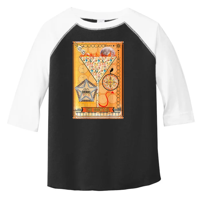 The Cocktail Funny Tarot Playing Card Toddler Fine Jersey T-Shirt