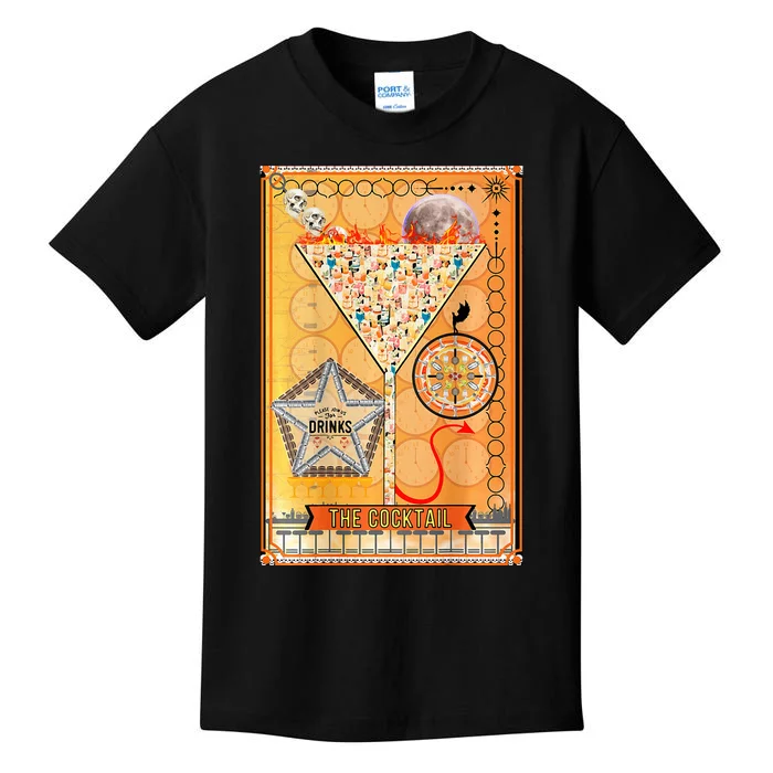 The Cocktail Funny Tarot Playing Card Kids T-Shirt