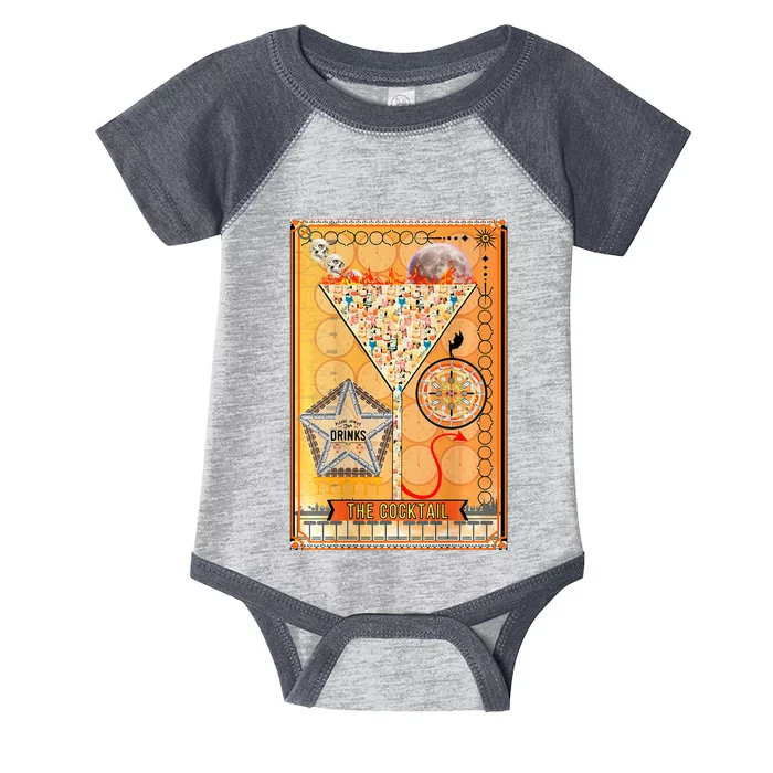 The Cocktail Funny Tarot Playing Card Infant Baby Jersey Bodysuit