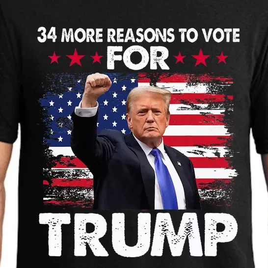 Trump Convicted Felon 34 More Reasons To Vote Pajama Set