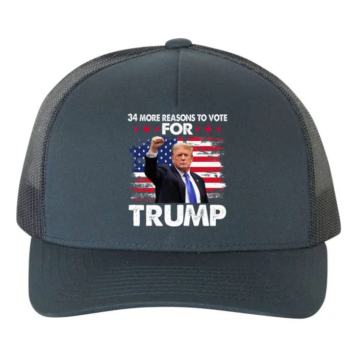 Trump Convicted Felon 34 More Reasons To Vote Yupoong Adult 5-Panel Trucker Hat