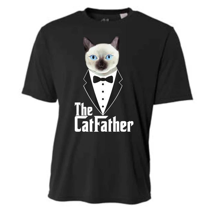 The Catfather Funny Cute Cat Father Dad Owner Pet Kitty Cooling Performance Crew T-Shirt