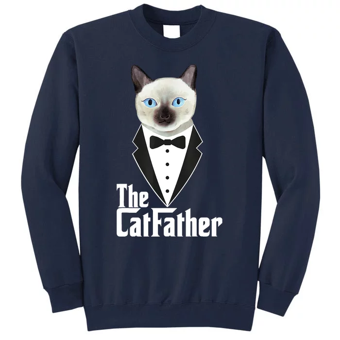 The Catfather Funny Cute Cat Father Dad Owner Pet Kitty Tall Sweatshirt