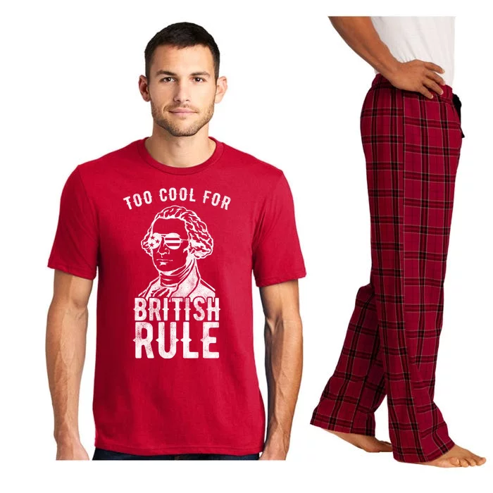 Too Cool For British Rule Usa Funny Pajama Set