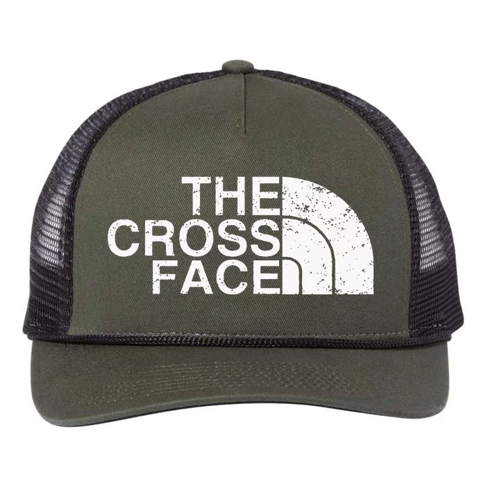 The Cross Face Vintage Classic Wrestling Freestyle Retro Rope Trucker Hat Cap