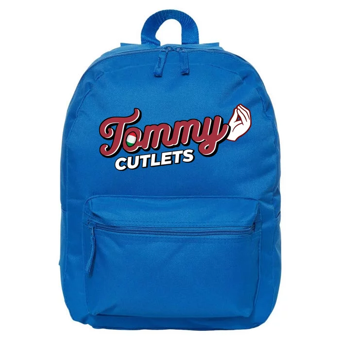 Tommy Cutlets Funny Italian Hand Football 16 in Basic Backpack