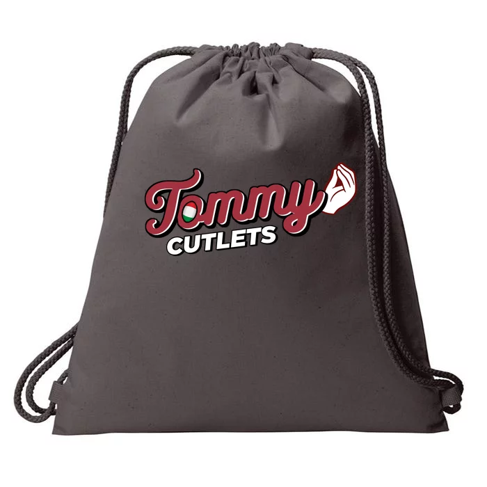 Tommy Cutlets Funny Italian Hand Football Drawstring Bag