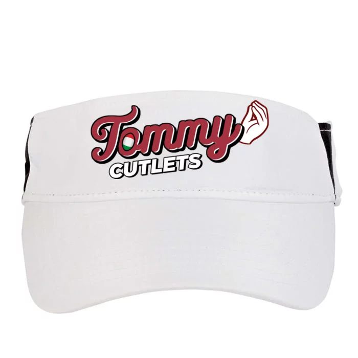 Tommy Cutlets Funny Italian Hand Football Adult Drive Performance Visor