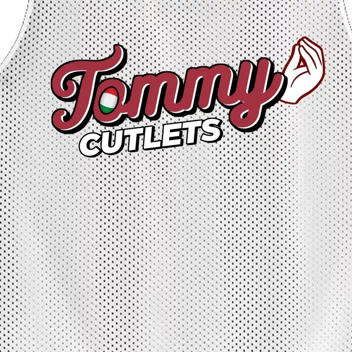 Tommy Cutlets Funny Italian Hand Football Mesh Reversible Basketball Jersey Tank