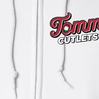 Tommy Cutlets Funny Italian Hand Football Full Zip Hoodie