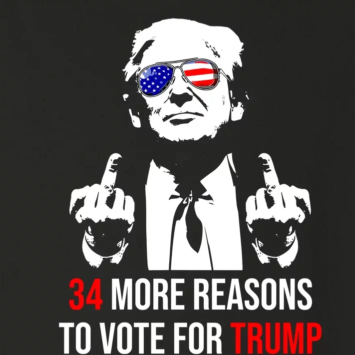 Trump Convicted Felon 34 More Reasons To Vote For Trump 2024 Toddler Long Sleeve Shirt