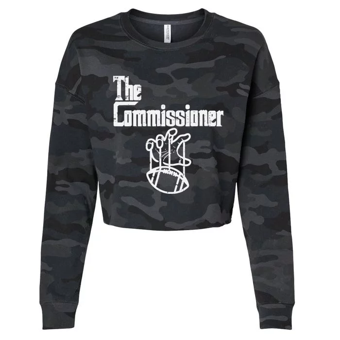 The Commissioner Fantasy Football Commish FFL Cropped Pullover Crew