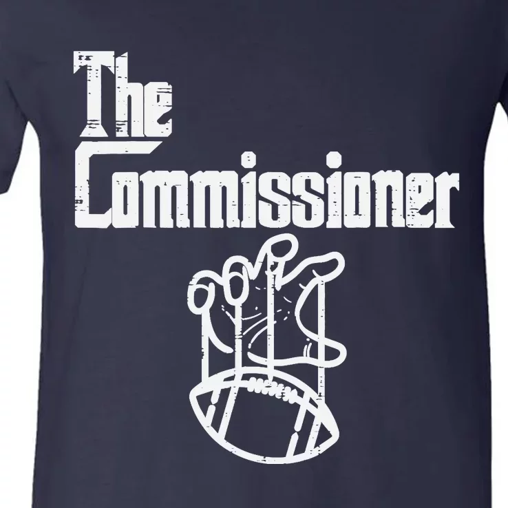 The Commissioner Fantasy Football Commish FFL V-Neck T-Shirt