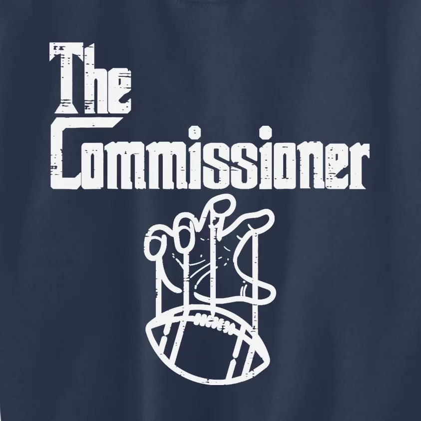 The Commissioner Fantasy Football Commish FFL Kids Sweatshirt