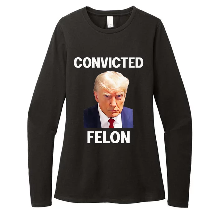 Trump Convicted Felon Womens CVC Long Sleeve Shirt