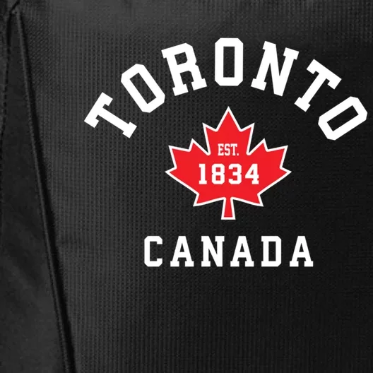 Toronto Canada Funny Gift Canadian Flag Maple Leaf Gift City Backpack