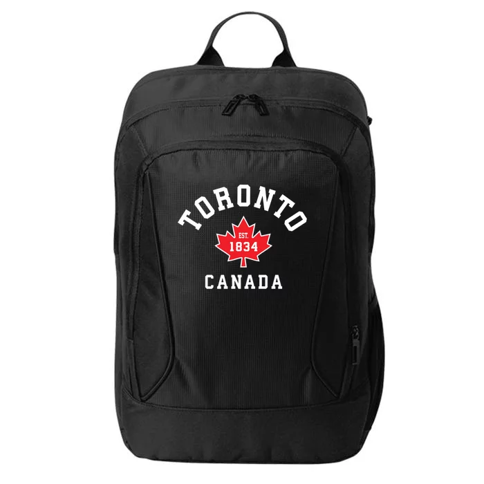 Toronto Canada Funny Gift Canadian Flag Maple Leaf Gift City Backpack