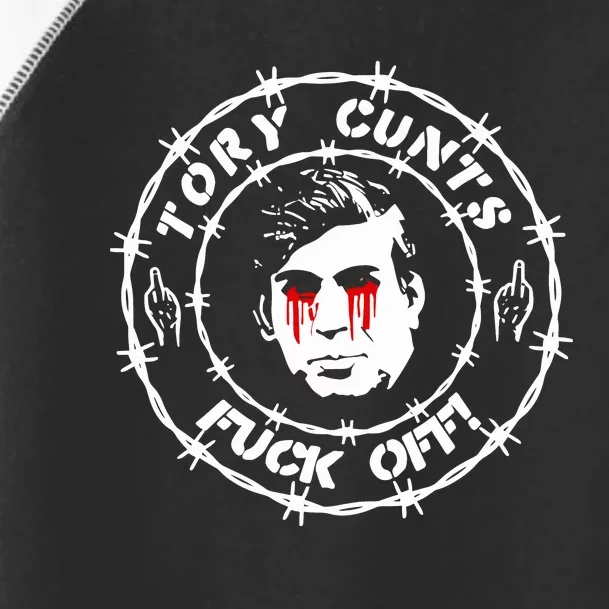 Tory Cunts Fuck Off Toddler Fine Jersey T-Shirt