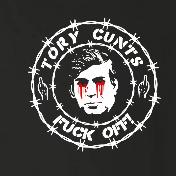 Tory Cunts Fuck Off Toddler Long Sleeve Shirt