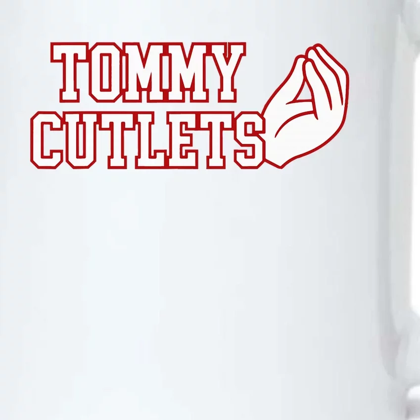 Tommy Cutlets Football Quarterback NY Italian Hand Gesture Black Color Changing Mug