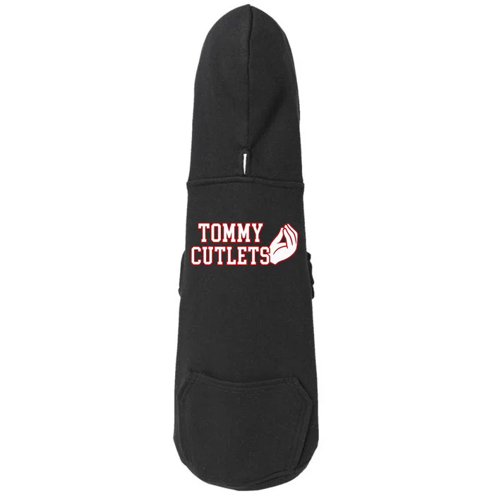 Tommy Cutlets Football Quarterback NY Italian Hand Gesture Doggie 3-End Fleece Hoodie