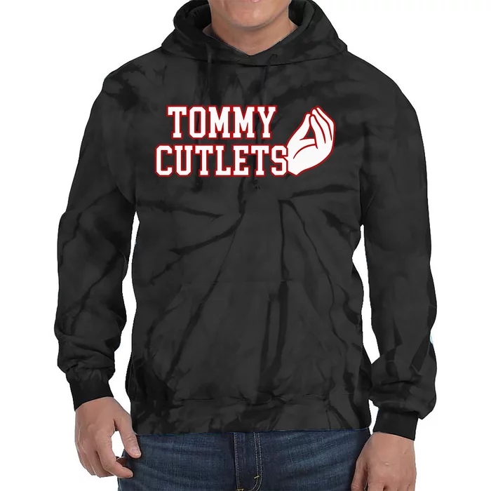 Tommy Cutlets Football Quarterback NY Italian Hand Gesture Tie Dye Hoodie