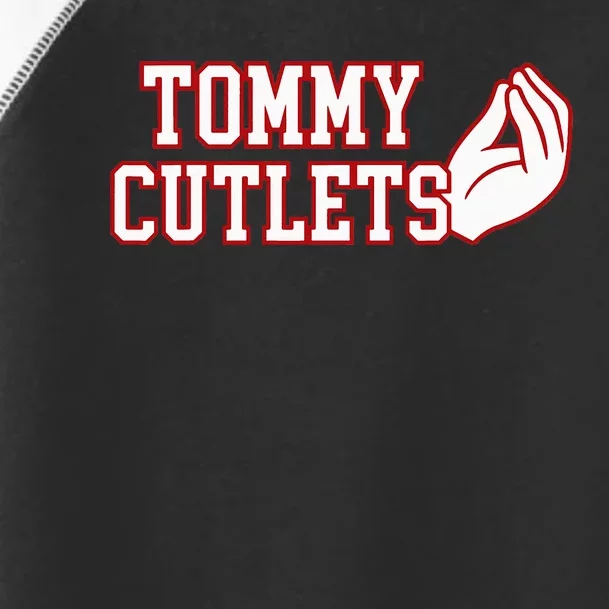 Tommy Cutlets Football Quarterback NY Italian Hand Gesture Toddler Fine Jersey T-Shirt