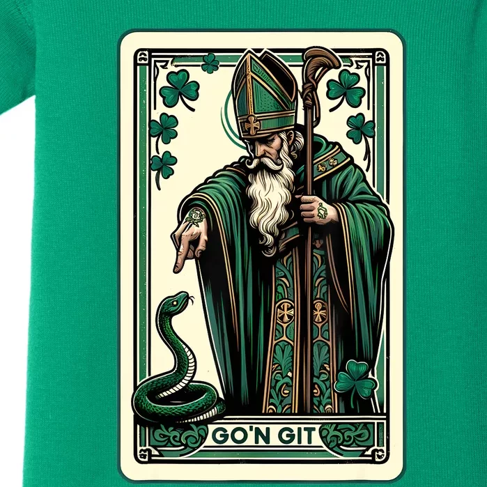 Tarot Card Funny St Patricks Day Gon Git St Patrick Baby Bodysuit