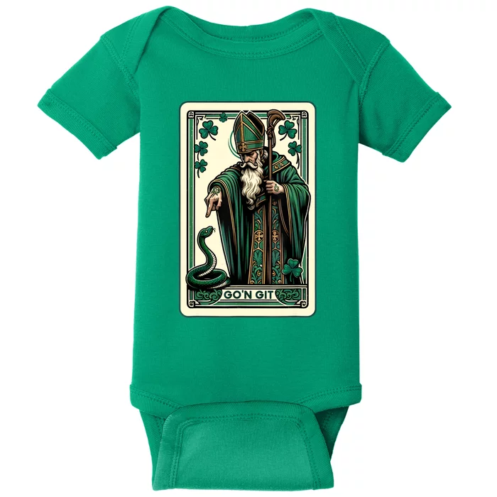 Tarot Card Funny St Patricks Day Gon Git St Patrick Baby Bodysuit