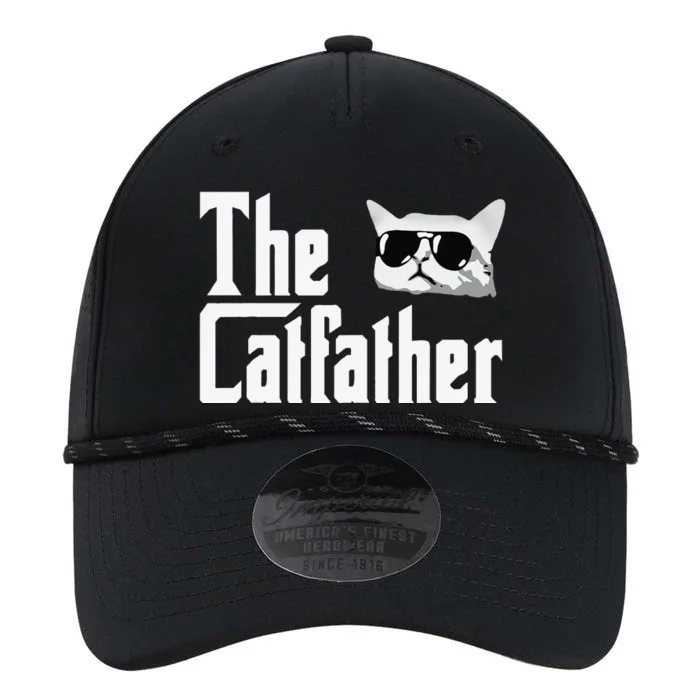 The Cat Father Papa Dad Funny Cat Happy Fathers Day Performance The Dyno Cap