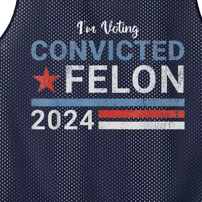 Trump Convicted Felon Mesh Reversible Basketball Jersey Tank