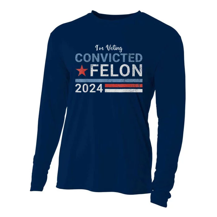 Trump Convicted Felon Cooling Performance Long Sleeve Crew