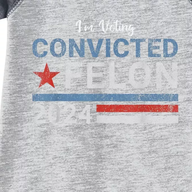 Trump Convicted Felon Infant Baby Jersey Bodysuit