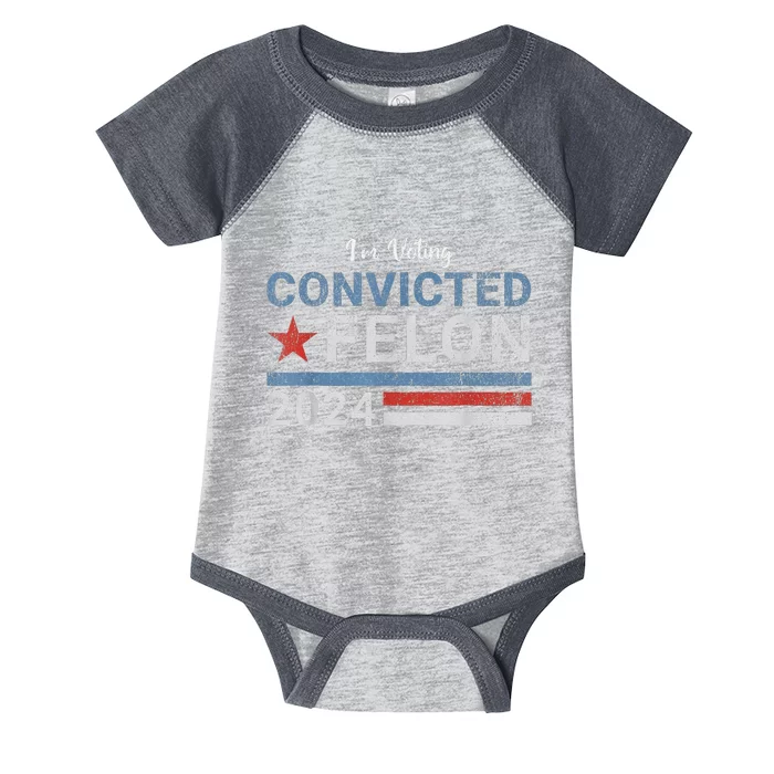 Trump Convicted Felon Infant Baby Jersey Bodysuit