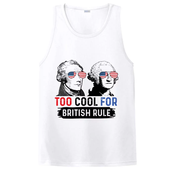 Too Cool For British Rule Hamilton Washington July 4th Performance Tank