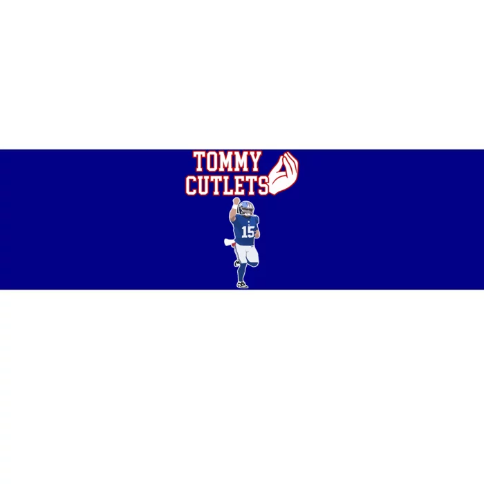 Tommy Cutlets Football Quarterback Ny Italian Hand Gesture Bumper Sticker