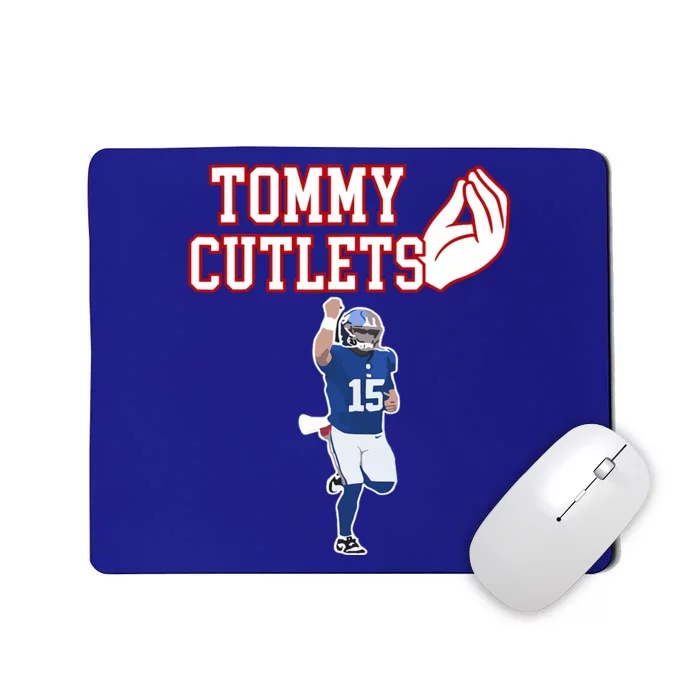 Tommy Cutlets Football Quarterback Ny Italian Hand Gesture Mousepad