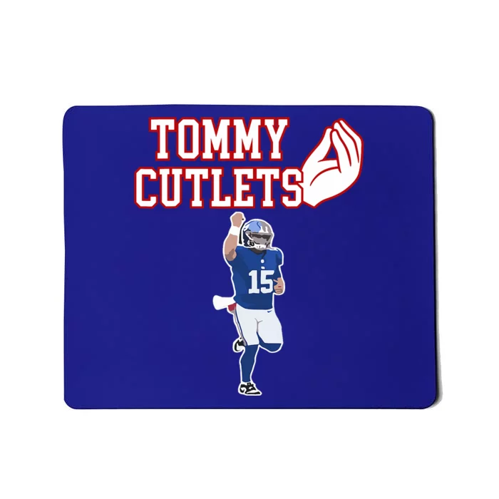 Tommy Cutlets Football Quarterback Ny Italian Hand Gesture Mousepad