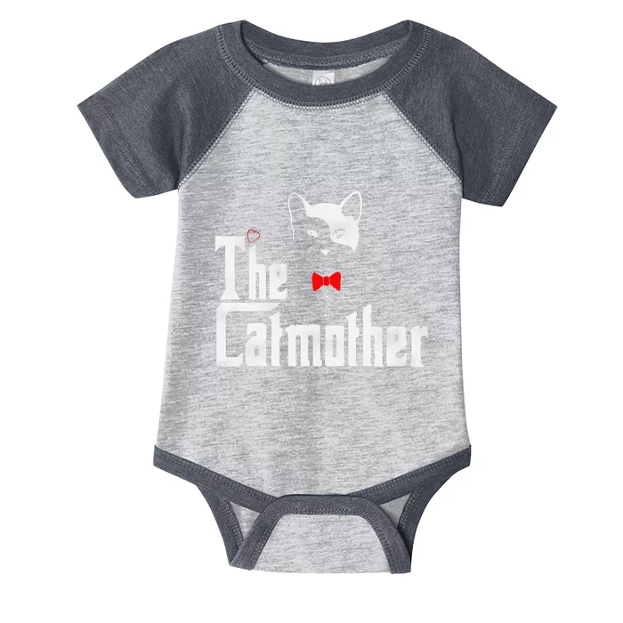 The Catmother Funny Cat Mom Gifts Father Of Cats. Infant Baby Jersey Bodysuit