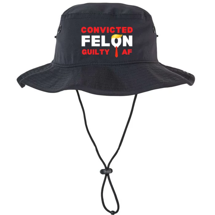 Trump Convicted Felon Guilty Af Lock Him Up Trump For Prison Legacy Cool Fit Booney Bucket Hat