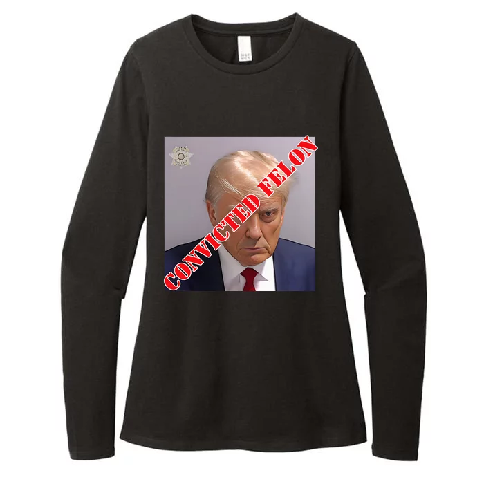 Trump Convicted Felon Womens CVC Long Sleeve Shirt