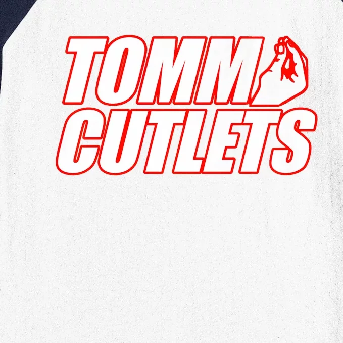 Tommy_ Cutlets Football Quarterback Ny Italian Hand Gesture Baseball Sleeve Shirt