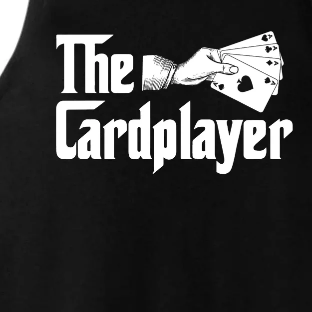 The Cardplayer Funny Poker Card Player Casino Gambler Ladies Tri-Blend Wicking Tank