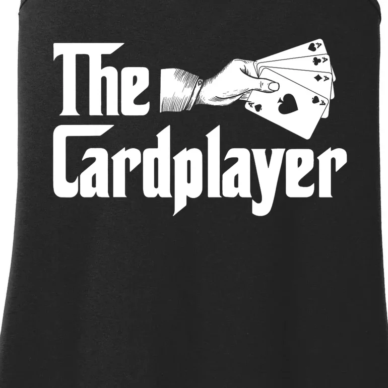 The Cardplayer Funny Poker Card Player Casino Gambler Ladies Essential Tank