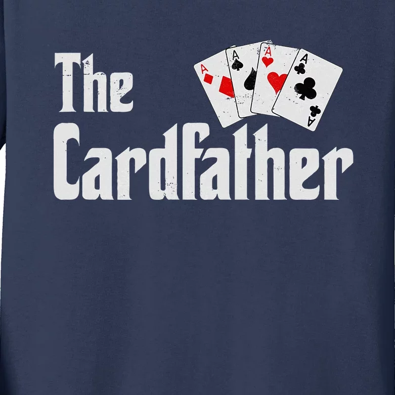 The Card Father Poker Game Cards Playing Dad FatherS Dad Kids Long Sleeve Shirt