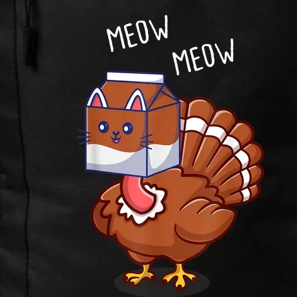 Thanksgiving Cat Funny Fake Cat Meow Thanksgiving Turkey Daily Commute Backpack