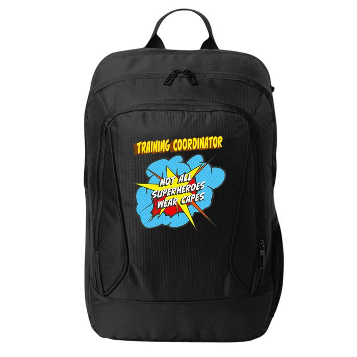 Training Coordinator Funny Superhero Job City Backpack