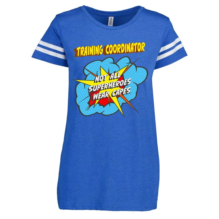 Training Coordinator Funny Superhero Job Enza Ladies Jersey Football T-Shirt