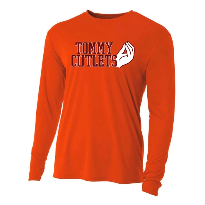 Tommy Cutlets Football Quarterback Italian Hand Cooling Performance Long Sleeve Crew